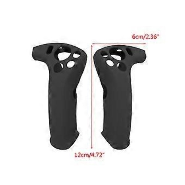 Silikone Grip Cover til Touch-Controller til PS VR2 Controller Beskyttelsescover Anti-snavs Controller Cover Håndtag Skin Sort