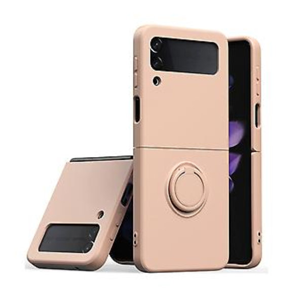 Silikoninen Integroitu Rengaskotelo Samsung Galaxy Z Flip4:lle Pink