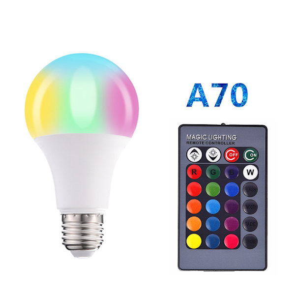 2-pack, WiFi-ansluten lampa, Flerfärgad, 10W Smartlampa