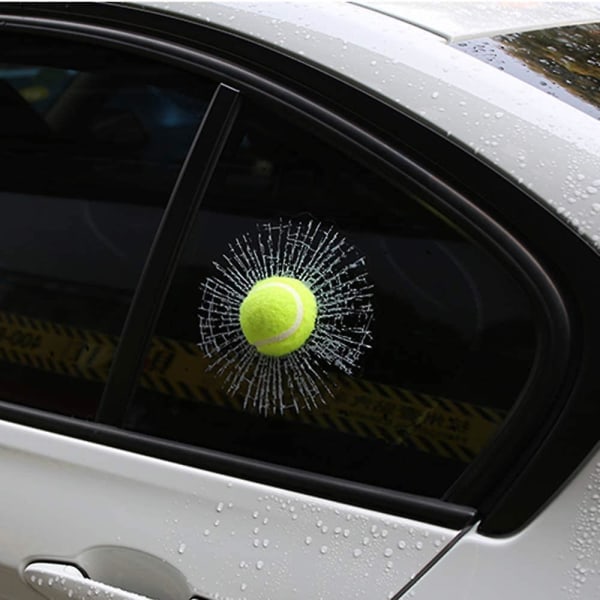 3D-simulering Golf/Baseball Zerbrochenes Glas Autofenster Aufkleb