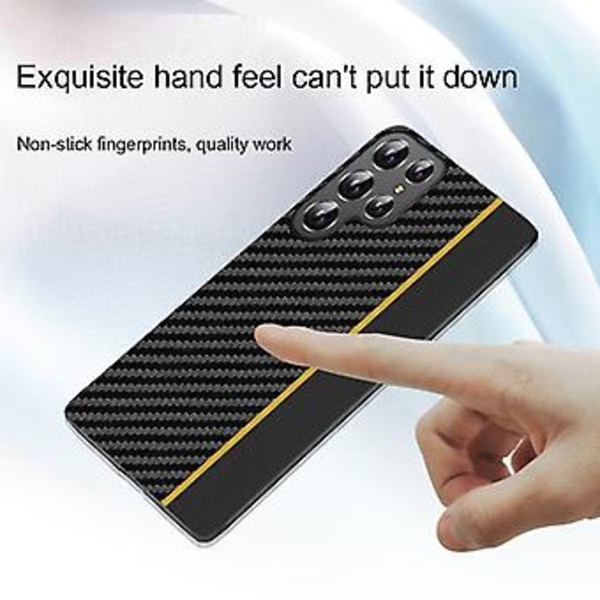 Carbon Fiber Tekstur Cover til Samsung Galaxy S22 5G