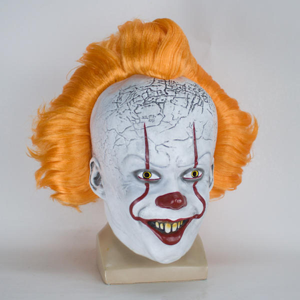 Halloween Maske IT Pennywise til Voksne Klovn Gyser Kostume Cosplay