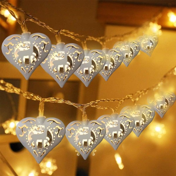 Battery Operated String Lights,Christmas Snowflake Lights,Led Cur