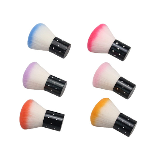Nagelkonst dammborste, Nagelkonst mjuka nagelrengöringsborstar 6PCS