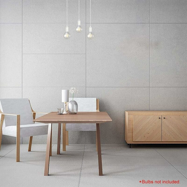 Metallpendellampa, E27-lamphållare med sladd, 100 cm rephäng