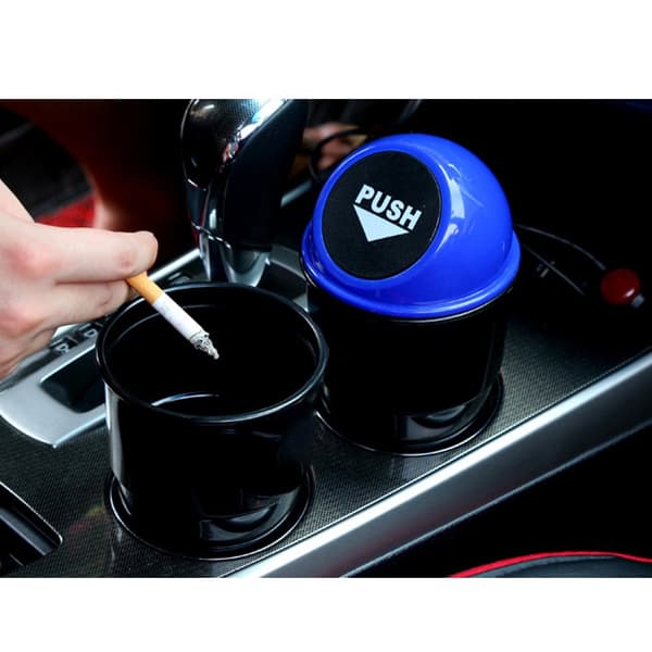 Bil (Blå) Auto Cup Holder Affaldsspand Lille Mini Affaldsspand
