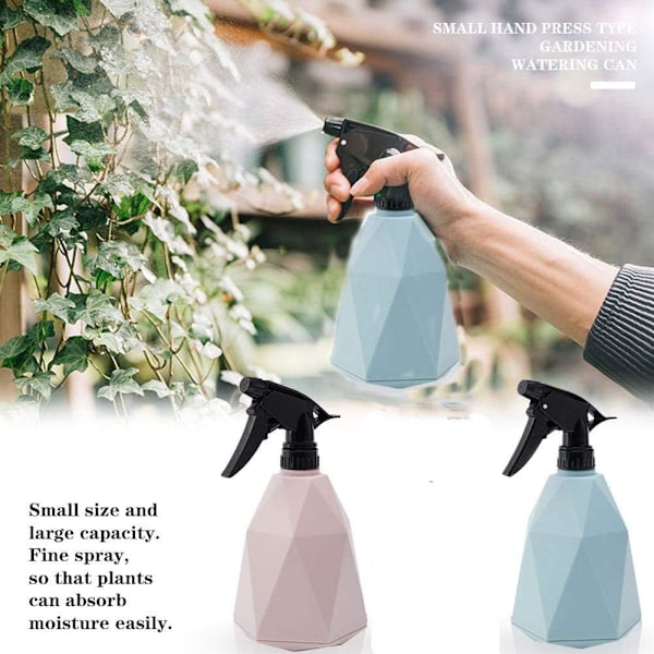 2 stycken 600 ml multifunktionssprayflaskor i plast