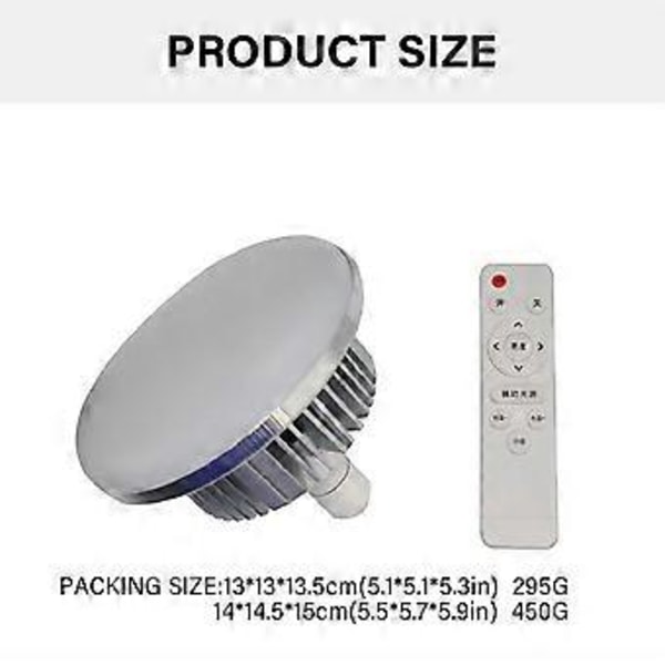 Energiaa säästävä 85W 155W LED-valokuvauslamppu himmentimellä ja säädettävällä värilämpötilalla, E27-kanta 155W   155mm