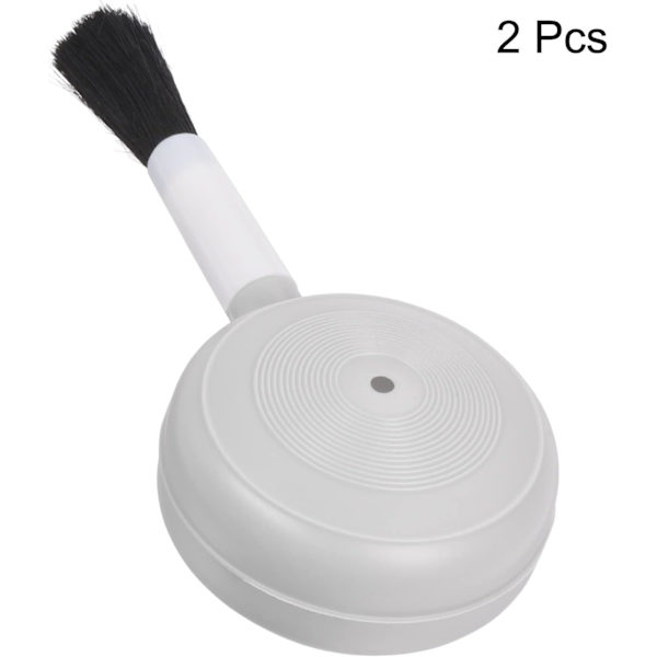 Grå luftdammblåser och mjuk borste 2-pack 25 mm tangentbordsrengöring