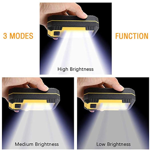 Arbetslampa c Bärbar Ljusstark COB LED Bärbar Lampa med Magnetisk B
