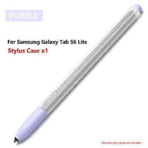Mjukt silikonskal för Galaxy Tab S6 Lite, bekvämt skyddsfodral, lättviktsärm, 360° fallskydd, lila Purple