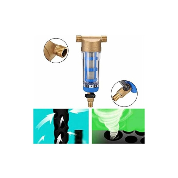 Gjenbrukbar Spin-Down Sediment Vannfilter - Vannfilter - Externa