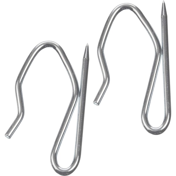 Drapery Pin Hooks (Pack of 50 pcs) Heavy Duty Zinc - for Heavy an