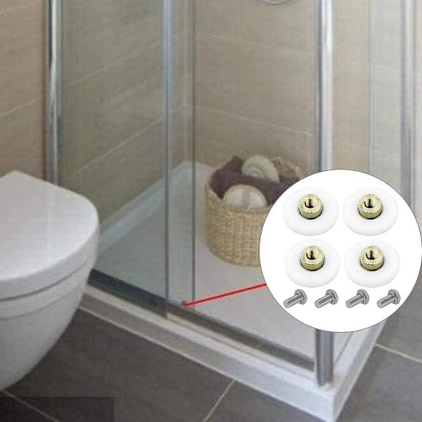 Glidande Dörrvals, 4 st Duschrullar, Duschlöpare, Rulle