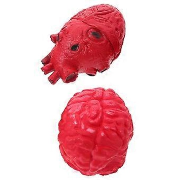 2kpl Halloween Pelottava Jekku Lelu Simulaatio Väärennetty Ihmisen Elin Väärennetty Sydän Aivot