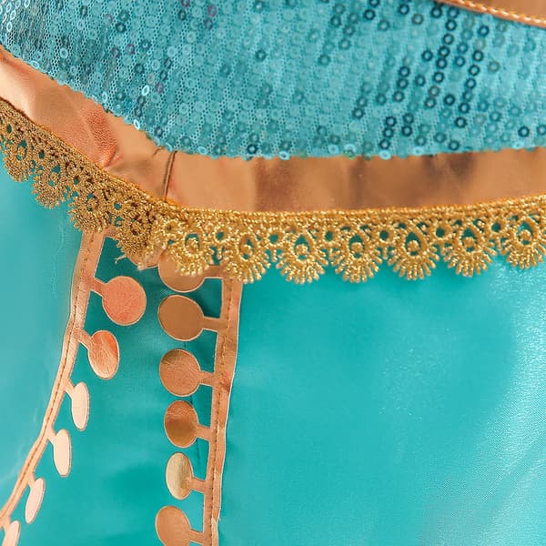 Prinsesse Jasmine Kostume til Piger - Sequin Prinsesse Kostume til