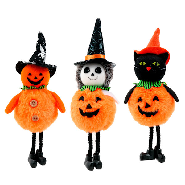Halloween-koristeet, aave, baari, kurpitsa, noita, riipukset, kummitustalo