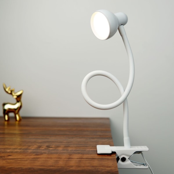 LED Clamp -pöytälamppu, joustava taitettava USB lukulamppu, pehmeä valo