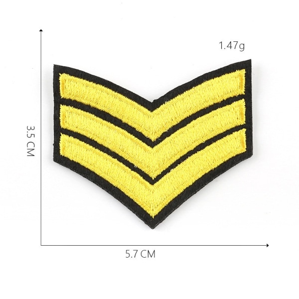 20-pack broderad US Army Patch Sergeant Rank sy på axeln