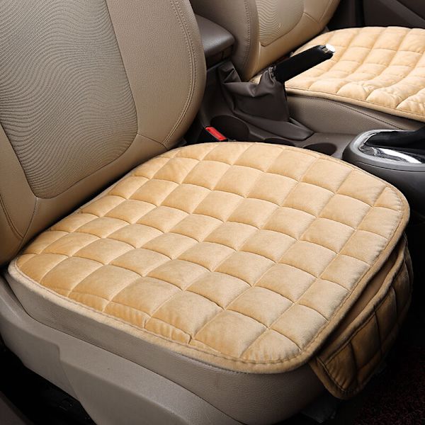 1 stk (beige) Enkelt og komfortabelt bilforsete teppe sklisikkert og br