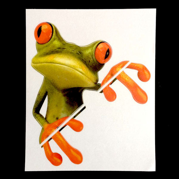 5 stk 3D Søde Kikker-Frø Sjove Bilstickers Lastbil Vindue Vinyl Decal
