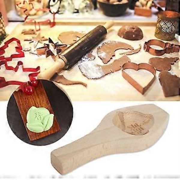 Træ DIY Månekage Kageform Bageværktøj (#1)