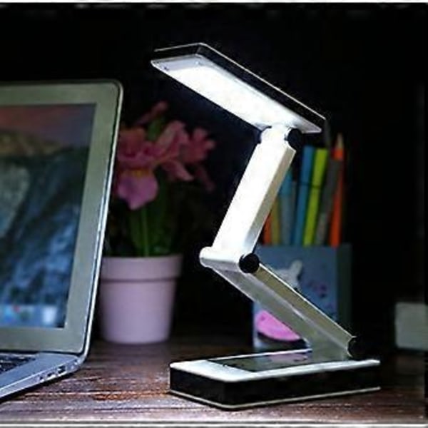 [Ny versjon] TOMOL Super Lys COB LED Bærbar skrivebordslampe Reiselampe: Foldbar, Berøringsfølsom kontroll, 3 justerbare lysstyrkenivåer, batteri og