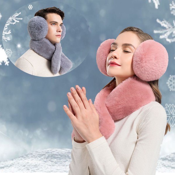 Varma öronkåpor för kvinnor Vinter utomhushörselkåpor Plysch hopfällbara öron