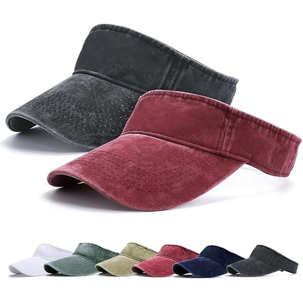 Visor for kvinner - Golf Visor, Ponytail Justerbar Visor Baseball