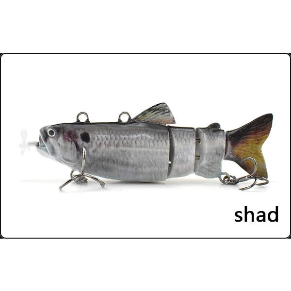 Luretron Elektrisk Fisk, Luretron Fisk Micro Leddelt Swimbaits shad