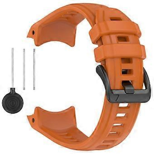 Til Garmin Instinct 3 45mm Urrem 22mm Silikone Udskiftningsrem Dark Orange