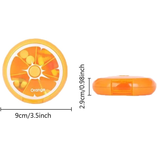 3 kappaletta päivittäinen pillerirasia matkapillerirasia muovinen pilleriannostelija lääkkeille