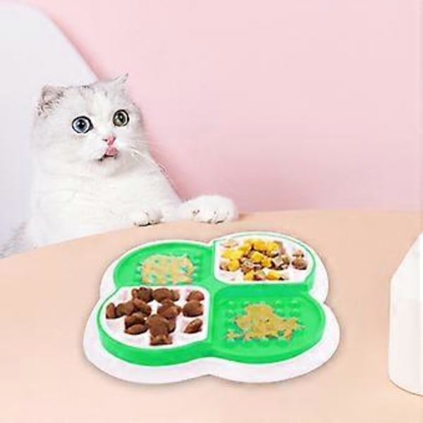 Långsammatande Hundskålar för att Minska Uttråkning och Ångest; Perfekt för Mat, Godis, Yoghurt eller Jordnötssmör. Roligt Alternativ till en Långsammatande Hundskål (Grön)
