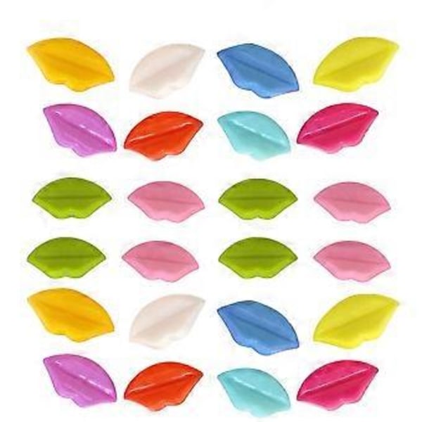 100 STK Fargede Knapper Klær DIY Kreative Lepper Trykknapper Brødspenner Håndlagde DIY Smykketilbehør for Sying Scrapbooking Håndverk (Tilfeldig Farge)