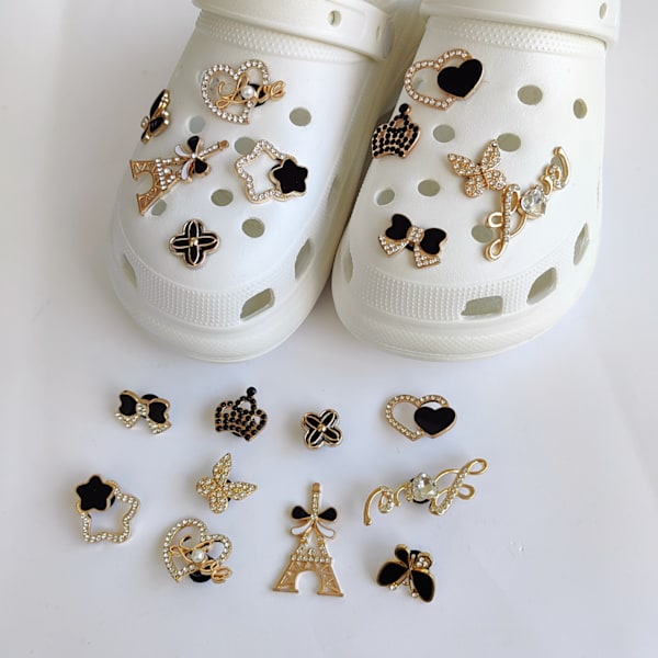 Sko Charms, Luksus Smykker, Sko Dekorasjoner, Glitter Sko Char
