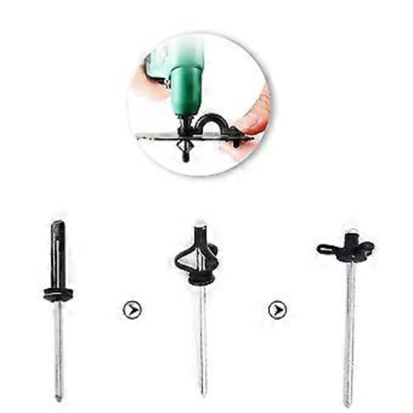 Långa Tri-Grip Nitar Blindnitar Tri-Fold Bulb Monteringsnit med Vattentäta O-ringar för Djupvatteninstallation 100