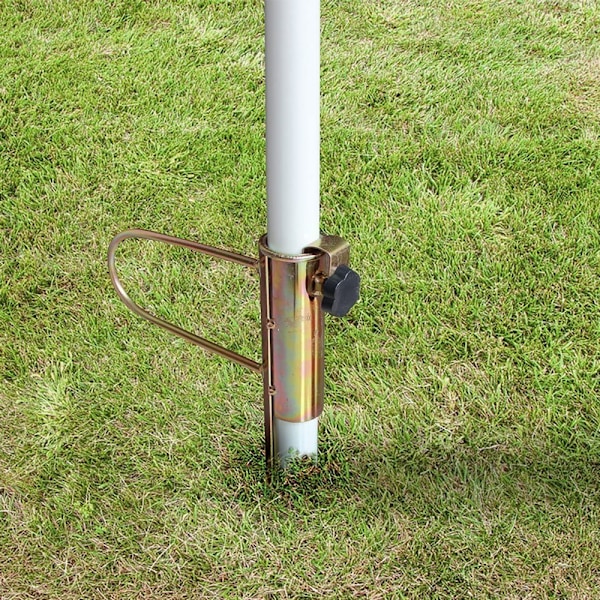 Camping Hvid Metal Parasol Base