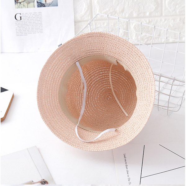 Beige 2-osainen setti (hattu+laukkusetti 47-53CM) Tyttöjen aurinkolakki Lapsi Summ