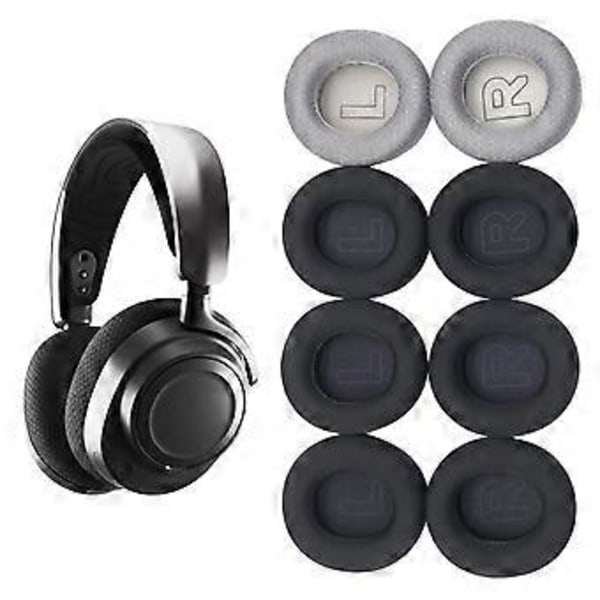 1 par öronkuddar headset öronmuffar för Arctis 1 3 5 7P 7X hörlurar öronkuddar öronkuddar svampar kuddar skydd grått nät gray mesh