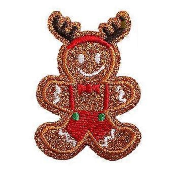 Jul Stryk-på Broderade Märken Sy Applikation Broderade Märken för Jeans Kläder Festival DIY Julklappar Style15