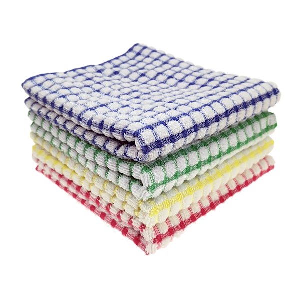 Et sæt med 8 bomuldssvampe superabsorberende servietter 30 * 30