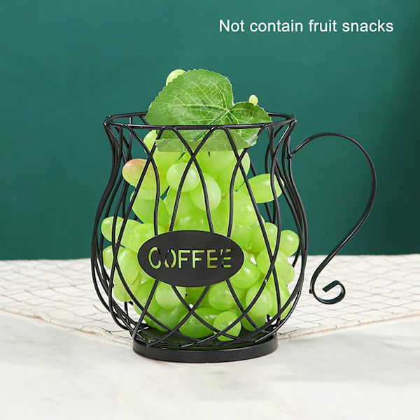 Kaffepodshållare, Förvaringskorg för kaffekoppar, Organiserare för hemmet,