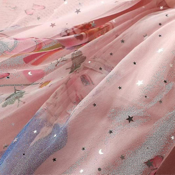 2-11 vuotta tyttö Frozen Elsa syntymäpäiväjuhla mekko lahjat_y S.8-9 vuotta.Pink