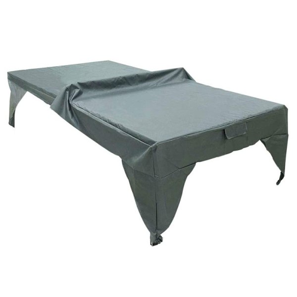 Sammenfoldeligt støvtæt pingpong borddæksel til legeplads grå（280 x
