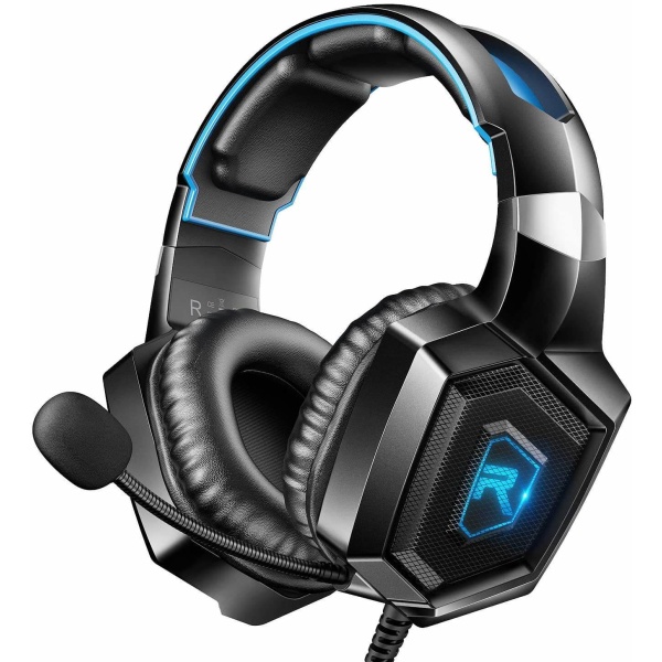 Spelheadset med mikrofon, Spelhörlurar för PS4 Xbox One