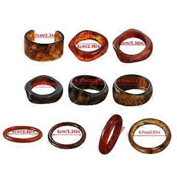 Färgglada Breda Armringar i Resin Geometriska Oregelbundna Armringar Breda Geometriska Armband Resin Textur Hand Smycken för Kvinnor 9
