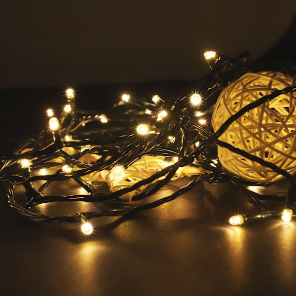 Julelys LED-streng, 400 Varmt Hvide LED-lys på