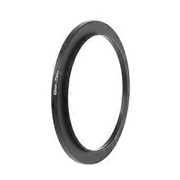 62mm - 72mm Metallinen Step Up -rengas Linssisovitin Suodatin Kameratyökalu Tarvikkeet Uusi Musta