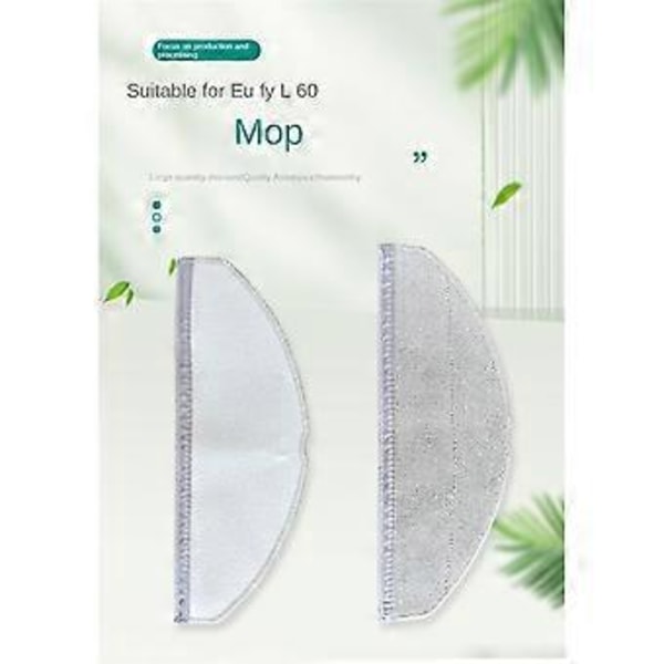 Moppeklut for Eufy L60 / L50-serien Robotstøvsuger Erstatning Reservedeler Vaskbar Moppepute