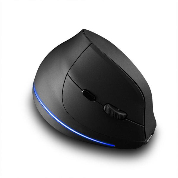 Vertikal mus, ergonomisk design, bærbar trådløs mus, 2.4G o